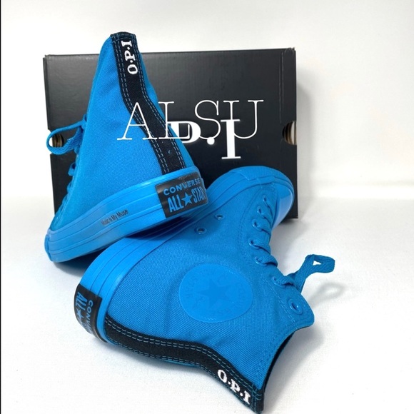 Converse x O.P.I. Ctas Canvas High Top Cyan Space - Picture 6 of 9